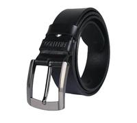 QDLTGBD Ceinture Homme Hommes Authentique en Cuir De Luxe Ceintures Jeans Masculins La Mode Cowskin-noir-100 Cm