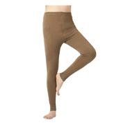 QDLTGBD Collant Chaud Pantalon De Laine d'automne Et d'hiver, Leggings Tricotés, pour Hommes Femmes-café Un-3xl