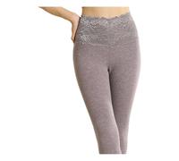 QDLTGBD Collant Chaud Pantalon Thermique d'automne Et d'hiver pour Femmes-Violet Un-l (80-100 Jin)