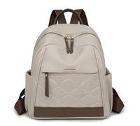 QDLTGBD Sac à Dos La Mode Et Simple avec Une Grande Capacité, Polyvalente Tendance-Blanc Cassé