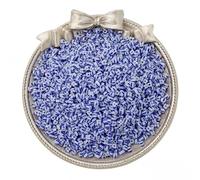 QDMHA 900/1600/4500 pièces 3/4/5 mm Vintage Bleu Blanc rayé Perles de rocaille en Verre tchèque pour la Fabrication de Bracelets et de Colliers, travaux manuels, projets pour Enfants