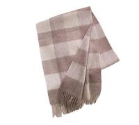 QDMHA Écharpe en Laine Pure Arc-en-Ciel 180 x 30 cm, Écharpe Rayée Mignonne, Châle d'hiver pour Femmes, Douce Couverture avec Glands, Écharpe à Porter et Wraps Dames