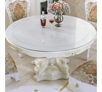 QDMHA Protecteur de Table en PVC Transparent - Housse de Table Imperméable et Résistante aux Rayures pour Salle à Manger, Bureau, Café et Bar