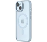 Coque bumper QDOS Iphone 15 Hybrid soft SNAP MagSafe blleu