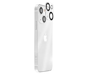 QDOS Protecteur d'Objectif de Caméra pour iPhone 15/15 Plus en Verre OptiGuard Transparent