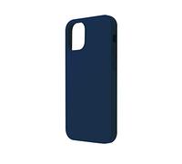 QDOS Coque en silicone Touch - Doublure microfibre, bords biseautés - iPhone 12 Pro Max Bleu marine