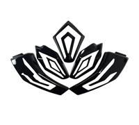 QDouiMOO Cache-phare Clignotant De Moto Pour TMAX 530 (2012-2016), Coque De Protection Avant/arrière, Feu Clignotant(Bright Black)