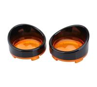 QDouiMOO Cache-phare Lot De 2 Clignotants Pour Moto Pour Softail Pour Sportster Pour Touring Pour Sportster VR Enjoliveurs Couvercles Lentille, Anneaux De Garniture Visière(Style5)