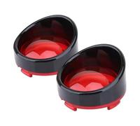 QDouiMOO Cache-phare Lot De 2 Clignotants Pour Moto Pour Softail Pour Sportster Pour Touring Pour Sportster VR Enjoliveurs Couvercles Lentille, Anneaux De Garniture Visière(Style4)