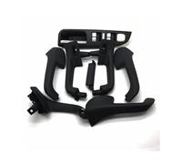 QDouiMOO Ensemble De Poignées Porte Intérieures Pour Vw Pour Golf 5, GTi MK5, Pour Jetta - Noir Bandes Décoratives Panneau D'accoudoir
