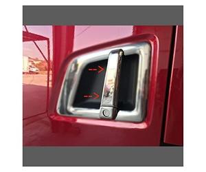 QDouiMOO Garniture de couvercle de poignée de porte en acier inoxydable compatible avec Scania NG SC S/R WNSC315 Poignées de porte extérieures de voiture