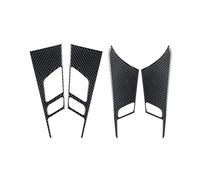 QDouiMOO Garnitures Intérieures De Portière Et Autocollants Poignée En Fibre Carbone Pour A4 B9 A5 2017-2020, Accessoires D'intérieur Bandes Décoratives Panneau D'accoudoir