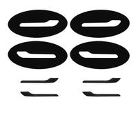 QDouiMOO Lot De 8 Films De Protection En TPU Noir Pour Poignée De Porte Pour Tesla Pour Model 3/Y 2017-2023, Anti-rayures Et Anti-peinture Poignées de porte extérieures de voiture( Black)