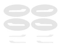 QDouiMOO Lot De 8 Films De Protection En TPU Noir Pour Poignée De Porte Pour Tesla Pour Model 3/Y 2017-2023, Anti-rayures Et Anti-peinture Poignées de porte extérieures de voiture( Transparent)