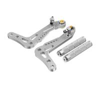 QDouiMOO Sélecteur de vitesse Jeu De 2 Pédales De Frein Et D'accélérateur En Aluminium CNC Pour Kart De Course Pédale de Changement(Red)