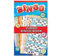 QDS Jumbo Bingo Livre 6 Afficher Patin 480 Tickets Facile à Lire - Multicolore