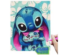 QDUODUO Peinture diamant pour adultes, débutants et enfants à partir de 6 ans, point de dessin animé 5D, 30 x 40 cm, grande peinture diamant à faire soi-même, mosaïque, artisanat, kit pour la