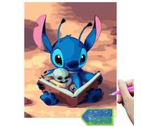 QDUODUO Peinture diamant pour enfants, juniors et adultes débutants, 30 x 40 cm, grande image de peinture diamant 5D, kit de bricolage créatif, kit de fabrication de mosaïque pour garçons et filles à