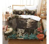 QDZHCPMYK 3D, Imprimé German Shorthaired Pointer Ensemble De Literie avec Microfibre Super Douce Et Respirante Set De Housse De Couette 3 Pièces Et Taie d'oreiller Single（140x200cm）