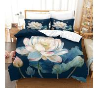 QDZHCPMYK Imprimé 3D Cute Dragonfly Literie en Microfibre Super Douce Et Respirante Set De Housse De Couette 3 Pièces Et Taie d'oreiller Super King（260x220cm）
