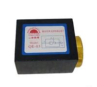 QE-03 Vanne de purge rapide pneumatique en alliage de cuivre Valve de vidange rapide 1/4" pour systèmes d'air comprimé Valve d'air QE-03 Compact pour l'industrie et chaudière Pneumatique Purgeur 5 x 4