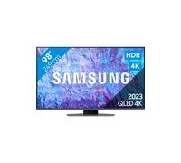Samsung QE98Q80CAT - Classe de diagonale 98" Q80C Series TV LCD rétro-éclairée par LED - QLED - Smart TV - Tizen OS - 4K UHD (2160p) 3840 x 2160 - HDR - Quantum Dot - argent carbone 1 milliard de coul