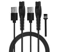 QEAS 5V USB Cable Chargeur pour Philips One Blade QP2824 QP2734 QP2724 MG5920 MG7920 S3145 BT3233 X5004 S7887, Cable pour Rasoir, Remplacement USB Cordon D'alimentation pour Rasoir Phillips(2 Pièces)