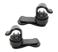 QEAS Lot de 2 clips magnétiques pour tuyau d'hydratation, noir, amovible, pour système d'hydratation, sac à dos d'hydratation, camping, randonnée, extérieur