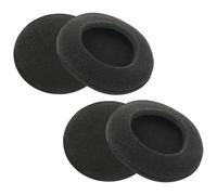 QEAS Lot de 4 Coussinets de Rechange en Mousse épaisse de 5 cm, hautement élastiques, Respirants, Confortables, Isolation phonique, compatibles avec H390 H330 H340 H600 H609 H760 Noir