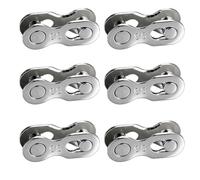 QEAS Lot de 6 paires de cadenas de vélo à 9 vitesses - En acier - Compatible avec chaîne Shimano - 9 vitesses - Pour vélo de montagne Shimano - Vélo de randonnée - Vélo de route - Réparation de vélo