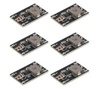 QEBIDUM Lot de 6 mini convertisseurs Buck - DC vers DC - Entrée 6-24 V vers 5 V 2 A 10 W - Régulateur de tension réglable - Réducteur électronique - Module d'alimentation haute efficacité