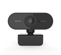 QEBIDUM Webcam d'ordinateur Full HD 1080p 360 degrés grand angle 30 fps vidéo USB avec microphone pour Mac ordinateur portable conférence chat et streaming en direct