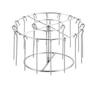 Qebidzce Support À Brochettes Air Fryer Support De Rôtissage Rond en Acier | Porte-Brochettes Rond Pour Friteuse Sans Huile Pour Four Cuisine Barbecue Terrasse Camping Fête Maison Re