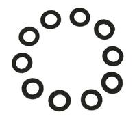 Qectial 10 Pièces Rondelettes En Feutre Trompette Coussinets Protection Accessoire Instruments Cuivres Matériau Feutre Adapté à Remplacement Pièces Décoration, Noir