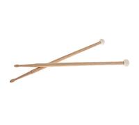 Qectial 2 Pièces Maillet de Tambour Bois Massif Percussion Double Tête Tête Feutrée Confort Prise en Main Adaptée aux Professionnels Répétition