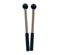 Qectial 2 Pièces Percussion Instrument Maillets Xylophone Silicone Manche Bois Accessoires Adaptés à La Répétition Jeu Collectif Enseignem, Noir