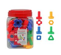 Qectial 20 Paires J Éducatif Léger | Adapté pr Mains, Vis Écrs en Plastique Formes Géoméques, Jeu Mocité Fine Piè à Visser