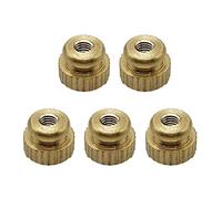 Qectial 5 Pièces Vis Moletées Cornet à Pistons Écrous pour Instrument de Musique Pièces de Réparation en Cuivre Convient à l'Entretien d'Orchestre Musicien