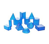 Qectial Aide Géométrique pour Enfants Set Géométrie Solides Formes Modèles Outils Pédagogiques Polystyrène Transparent Visualisation Concepts Spatiaux