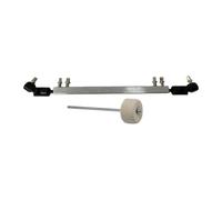 Qectial Arbre D'entraînement de Pédale de Grosse Caisse Double, Bielle, Pièces à Installer, Pratique Premium, Connecteur de Connexion de Pédale de Grosse, Noir Argent