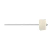Qectial Batteur de Grosse Caisse Double Face Drum Pedal Felt Pédale Kick Tête Feutre Noyau Ferme Tige Inox Contrôle Du Rebond Confort de Jeu Utilisation