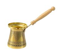 Qectial Cafetière Arabe Grecque pour Verser Le Café Turc, Cafetière Turque pour La Maison, Les Cafés et Les, Accessoires pour Faire Fondre Le Café, or