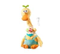 Qectial Canard En Peluche électrique, Animal En Peluche Interactif, Canard Jouet Parlant et Dansant, Peluche Chantante, Contrôle Du Volume pour Garçons et Fil, avec 3 boules de cou