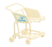 Qectial Chariot de Courses Jouet, Jeu de Rôle pour La Petite Enfance, Simulation de Développement, Chariot de Courses pour Bébés et Cadeaux de Fête, Beige