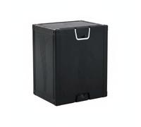 Qectial Children Music Seat Tabouret Cube pour Enfants Siège Coffre Rangement Pouf Empilable Poignée Intégrée Plastique Mousse Adapté aux Salles de rèches Lecture, Noir