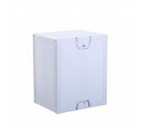 Qectial Children Music Seat Tabouret Cube pour Enfants Siège Coffre Rangement Pouf Empilable Poignée Intégrée Plastique Mousse Adapté aux Salles de rèches Lecture, Blanc