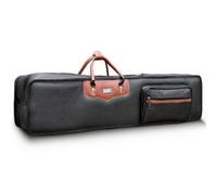 Qectial Coffret Transport pour ux Erhus avec Extérieur Similicuir Texturé et Doublure Bleue Rembourrée Idéal pour Protéger les Instruments à Cors Lors s Répétitions et Concerts