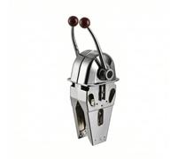 Qectial Commande Moteur Marin Double Levier Boîte de Commande Contrôle d'Accélérateur Sélecteur d'Engrenage Alliage de Zinc Chromé et Acier Inoxydable Étanche