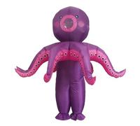 Qectial Costume Poulpe Gonflable Humoristique, 150 À 190 Cm, Poulpe Violet | Matière Polyester Résistante, Costume Pieuvre, grand, Vêtement, pour Halloween, Adolescents
