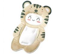 Qectial Coussin Poussette Universel pour Bébé avec Rembourrage Moelleux en Velours Cristal Coussinet Ergonomique pour Centre d'Éveil Protection Absorbante, Petit Tigre